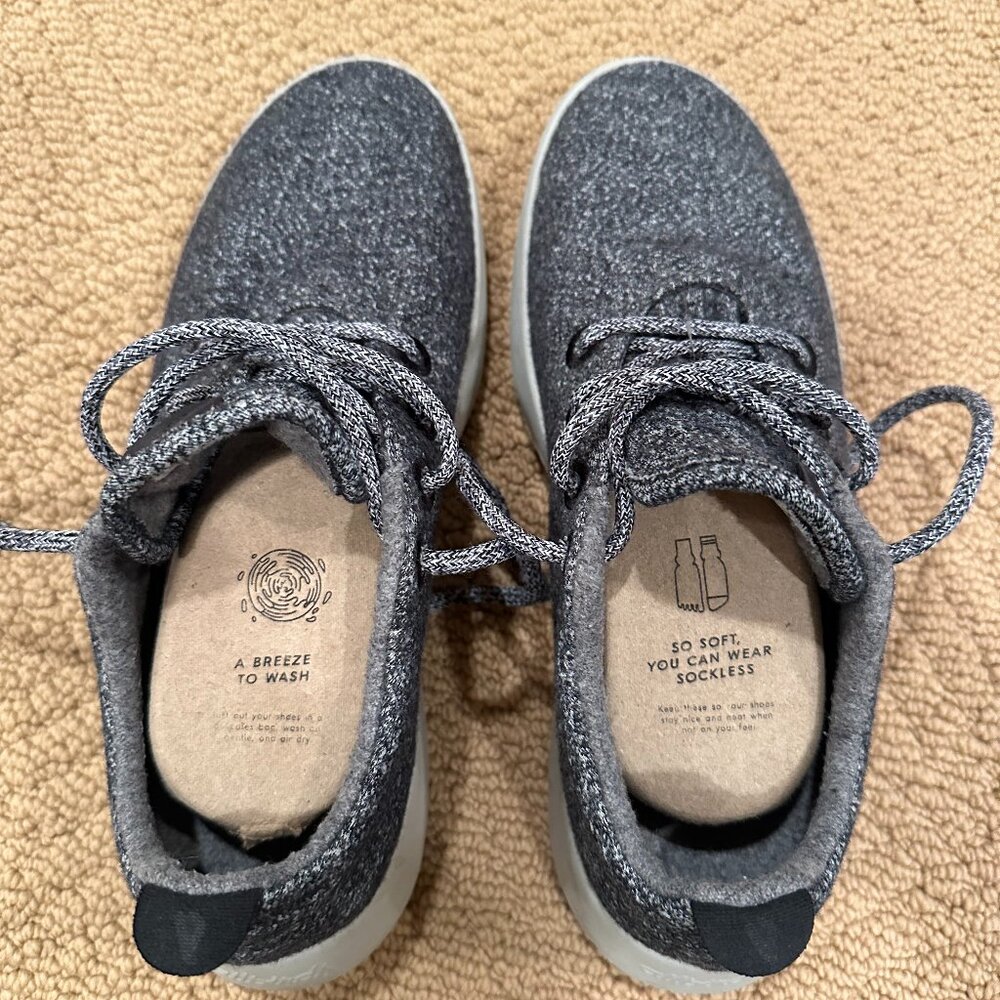 Allbirds Mens Grey Wool Runners - Size 9